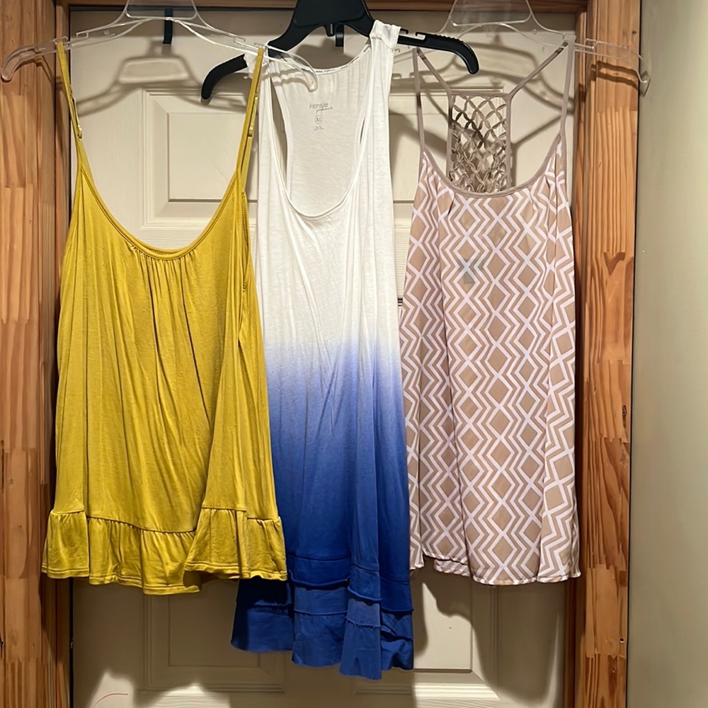 Three cute tanks one low price.